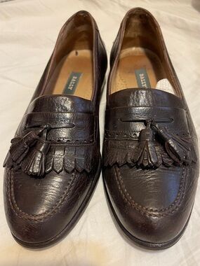 Bally Italy, Classic Brown Leather Loafers